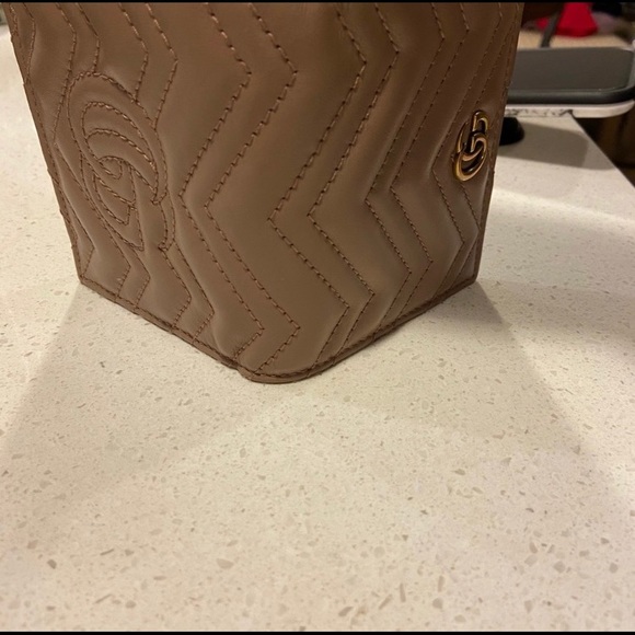 SOLD!!! GG Marmont Quilted Leather Flap Card Case - Picture 5 of 6